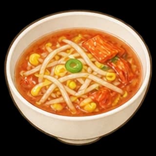 콩나물김칫국 완성 모습 일러스트