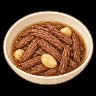 소고기장조림 완성 모습 일러스트