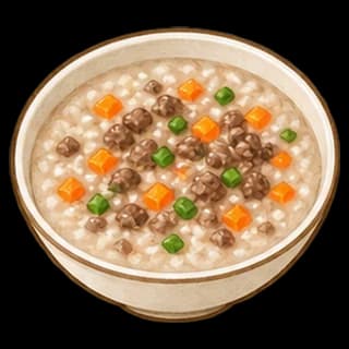 소고기죽 완성 모습 일러스트