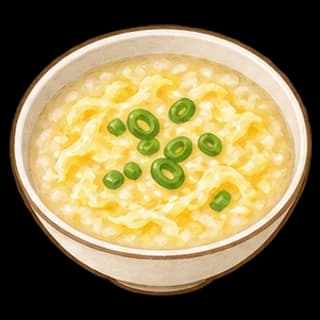 달걀죽 완성 모습 일러스트