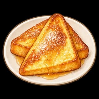 프렌치토스트 완성 모습 일러스트