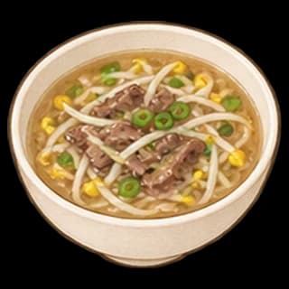 숙주소고기국 완성 모습 일러스트