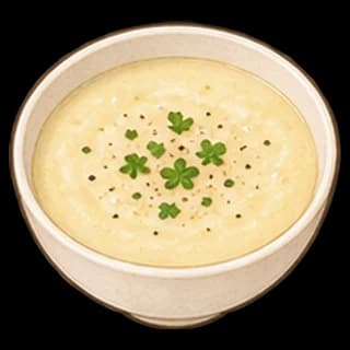 감자수프 완성 모습 일러스트