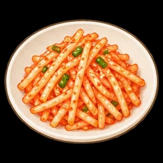 무생채 완성 모습 일러스트