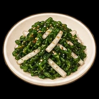 파래무침 완성 모습 일러스트