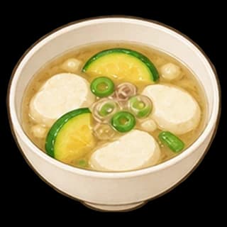 순두부맑은국 완성 모습 일러스트