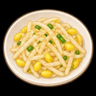 콩나물무침 완성 모습 일러스트