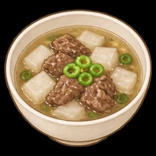 소고기무국 완성 모습 일러스트
