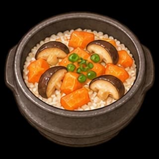 당근솥밥 완성 모습 일러스트
