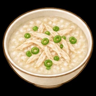 닭죽 완성 모습 일러스트