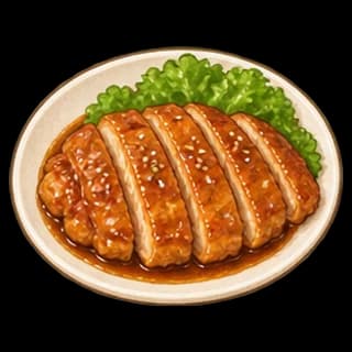 닭다리살데리야키 완성 모습 일러스트