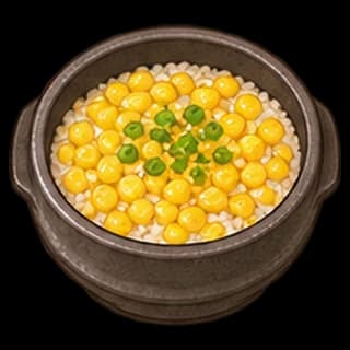 옥수수솥밥 완성 모습 일러스트