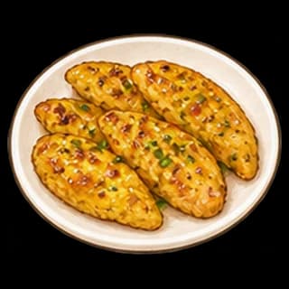 카레닭안심구이 완성 모습 일러스트