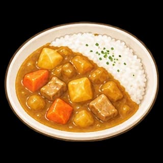 카레라이스 완성 모습 일러스트