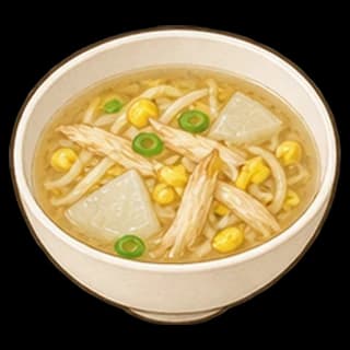 북어콩나물국 완성 모습 일러스트