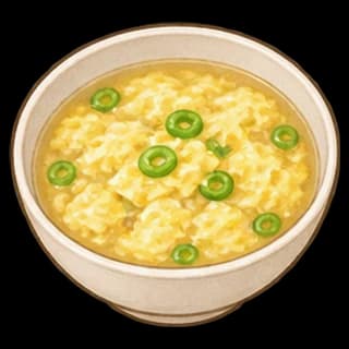 달걀국 완성 모습 일러스트