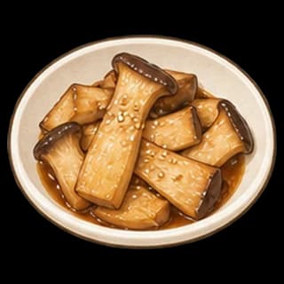 새송이버섯조림 완성 모습 일러스트