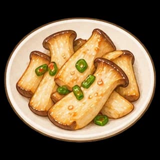 새송이버섯볶음 완성 모습 일러스트
