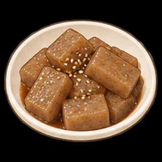 곤약조림 완성 모습 일러스트