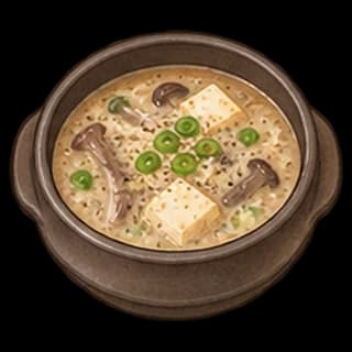 들깨된장찌개 완성 모습 일러스트