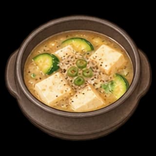 들깨순두부찌개 완성 모습 일러스트