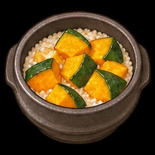 단호박솥밥 완성 모습 일러스트