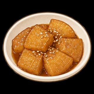 간장무조림 완성 모습 일러스트