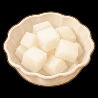 치킨무 완성 모습 일러스트