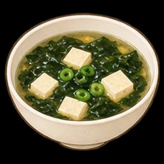 두부미역국 완성 모습 일러스트