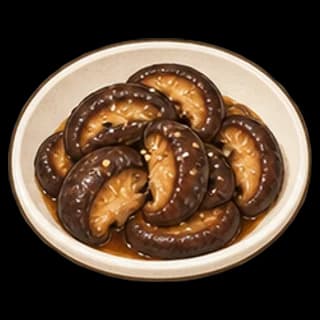 표고버섯조림 완성 모습 일러스트