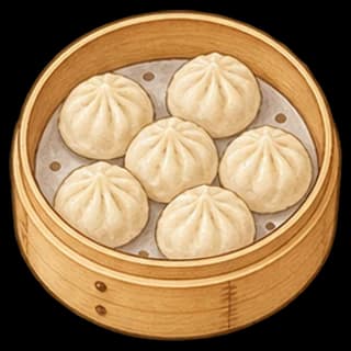 찐만두 완성 모습 일러스트