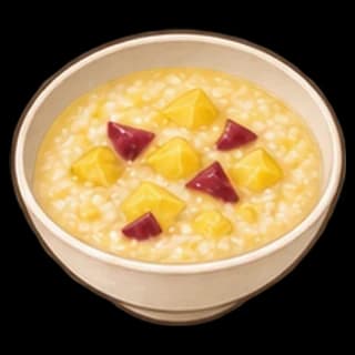 고구마죽 완성 모습 일러스트