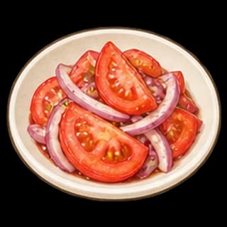 토마토양파무침 완성 모습 일러스트